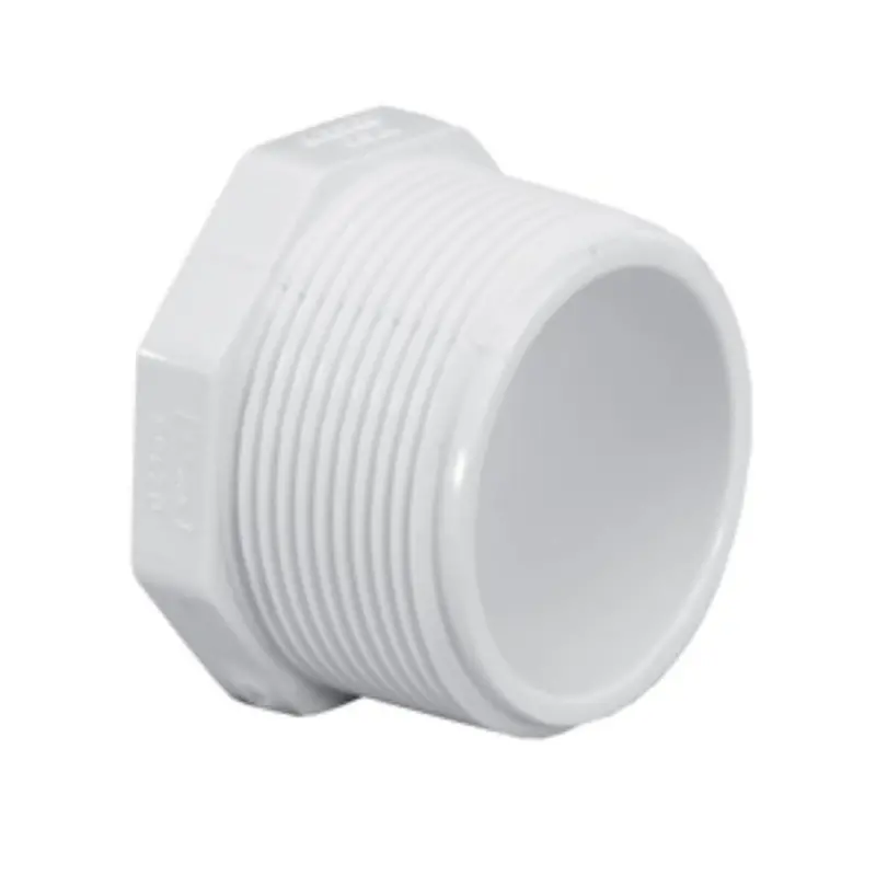 0.5-Inch Schedule 40 Pvc Male Pipe Thread Hex Head Plug 1