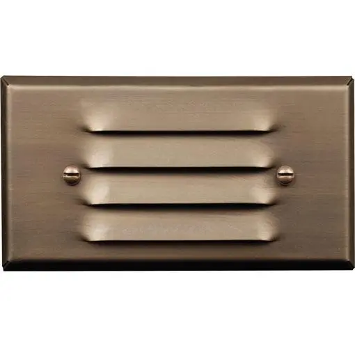 Advantage Adv-Sd-401B Cast Brass Single Louvered Step Light Cover 1