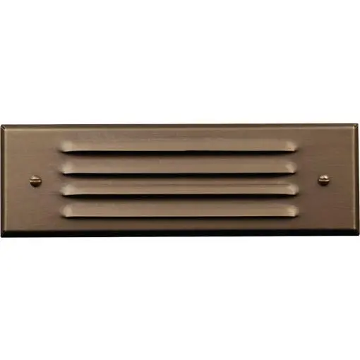 Advantage Adv-Sd-404B Cast Brass Double Louvered Step Light Cover 1