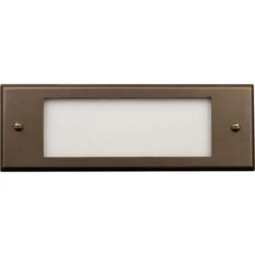 Advantage Adv-Sd-405B Cast Brass Double Window-Style Step Light Cover 1