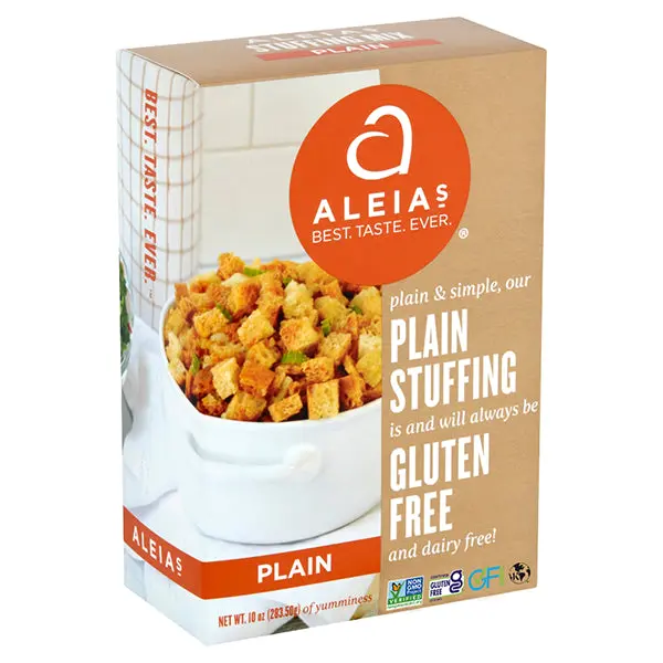 Aleia'S Gluten-Free Plain Stuffing Mix – 10 Oz Box 1