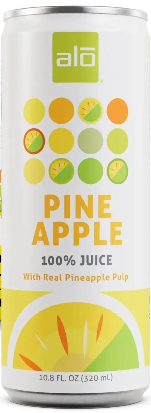 Alo Pure Pineapple Juice With Real Pulp – Cold-Pressed, 10.8 Oz 1
