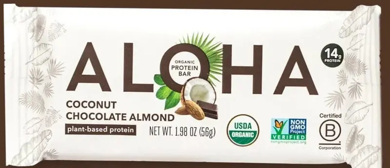Aloha Organic Coconut Chocolate Almond Protein Bar – 1.98 Oz 1