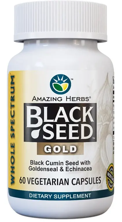 Amazing Herbs Black Seed Oil Gold – 60 Softgels 1