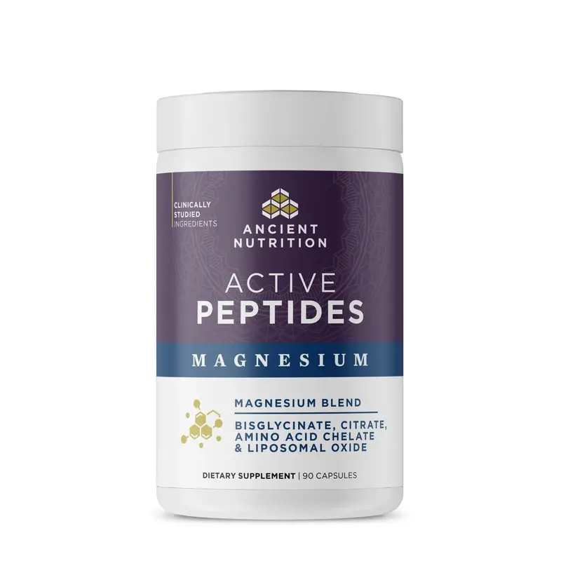Ancient Nutrition Active Peptides Magnesium Capsules – Clean Supplement (90 Count) 1