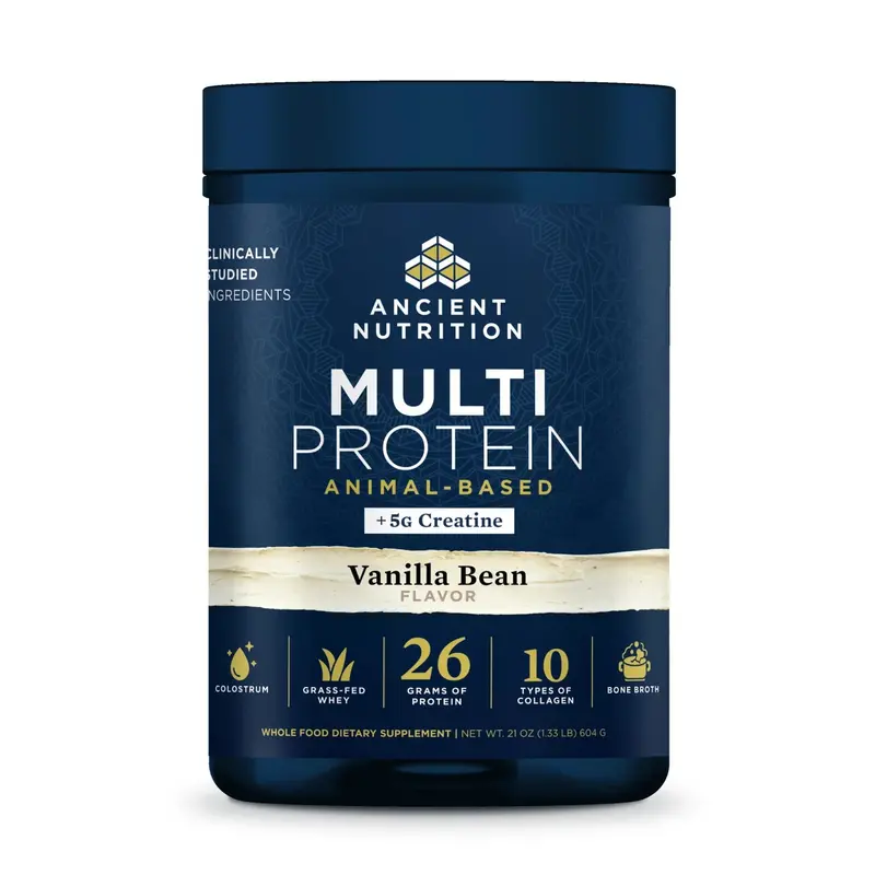 Ancient Nutrition Animal-Based Multi Protein + Creatine – Vanilla Bean, 604 G 1