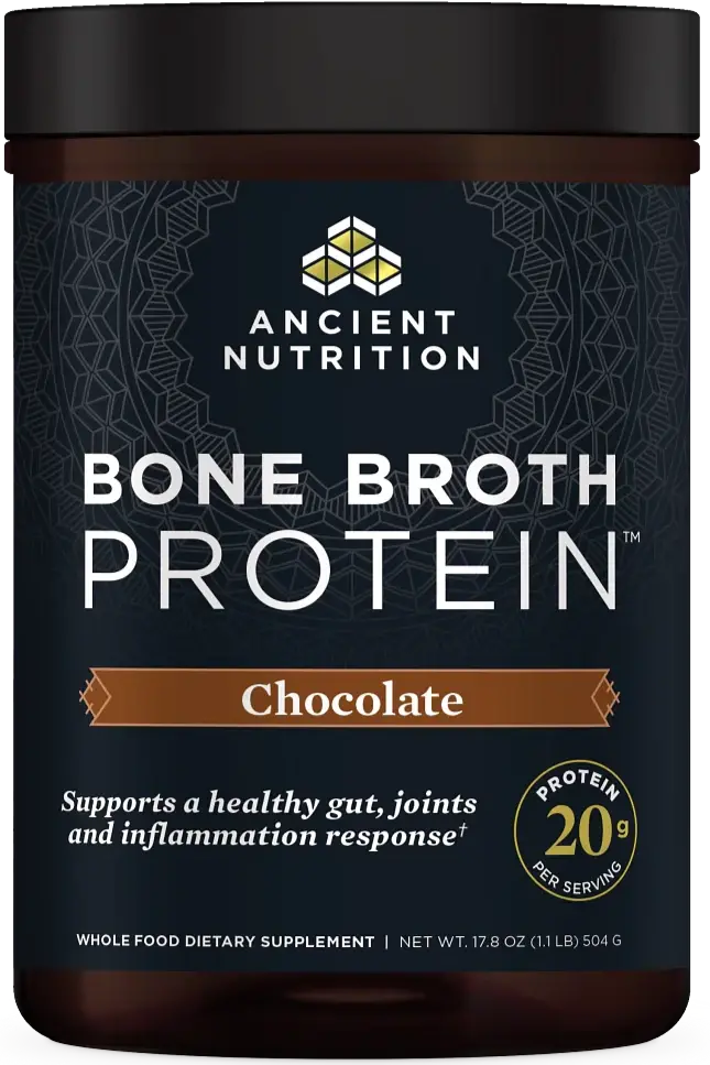 Ancient Nutrition Chocolate Bone Broth Protein Powder – 504 G 1
