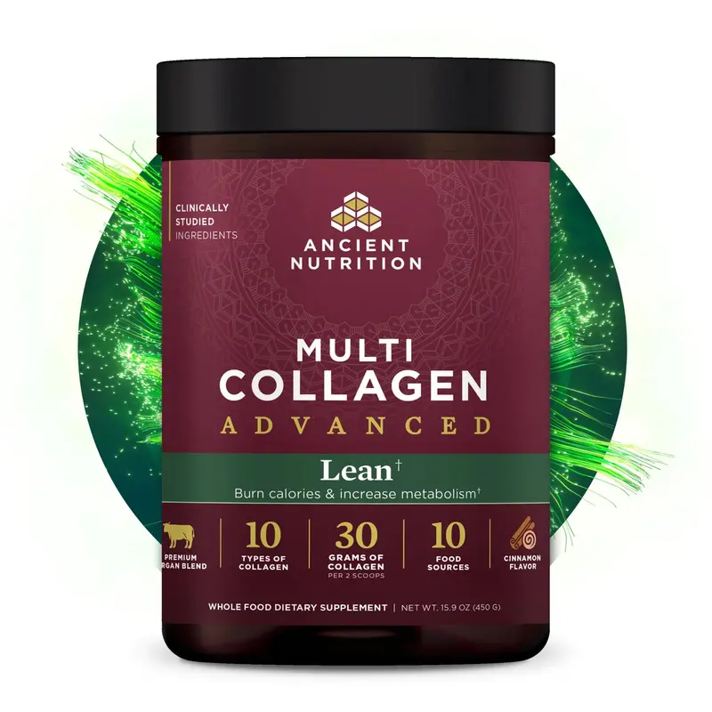 Ancient Nutrition Multi Collagen Advanced Lean Powder – Metabolism-Focused Formula, 450G 1