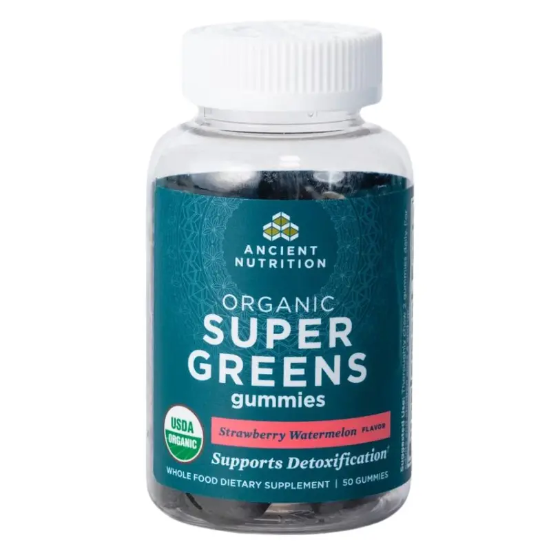 Ancient Nutrition Organic Super Greens Gummies – 50 Count 1