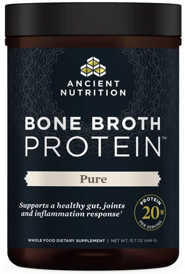 Ancient Nutrition Unflavored Bone Broth Protein Powder – 446 G 1