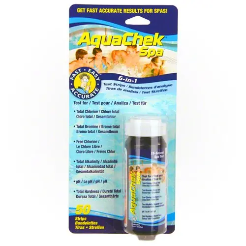 Aquachek 6-In-1 Spa Water Quality Test Strips 1
