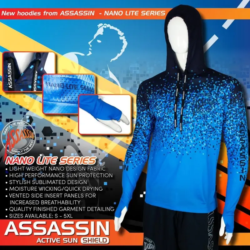 Assassin Nano-Lite Hoody – Breathable, Packable Fishing Hoodie 1