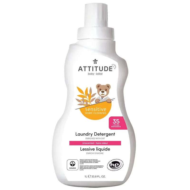 Attitude Baby Sensitive Unscented Laundry Detergent – 33.8 Oz 1