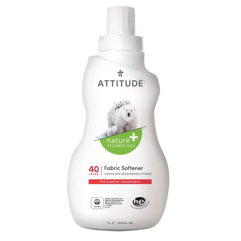 Attitude Pink Grapefruit Fabric Softener – 33.8 Oz 1