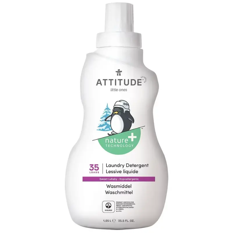 Attitude Sweet Lullaby Fabric Softener For Babies – Gentle, Hypoallergenic Formula, 33.8 Fl Oz 1