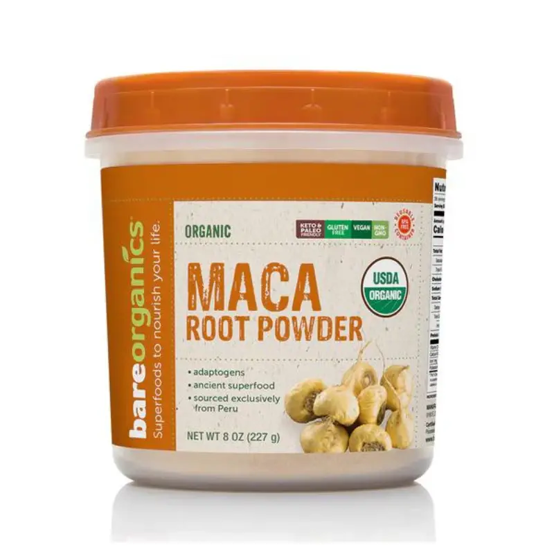 Bare Organics Maca Root Powder – 8 Oz 1