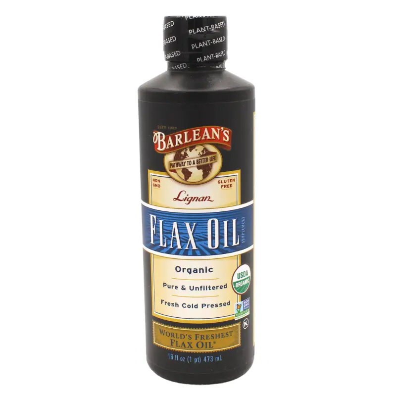 Barlean’S Organic Flaxseed Oil With Lignans, 16-Ounce Bottle 1