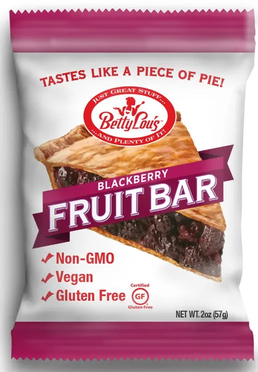 Betty Lou’S Organic Blackberry Fruit Bars, 2 Oz 1