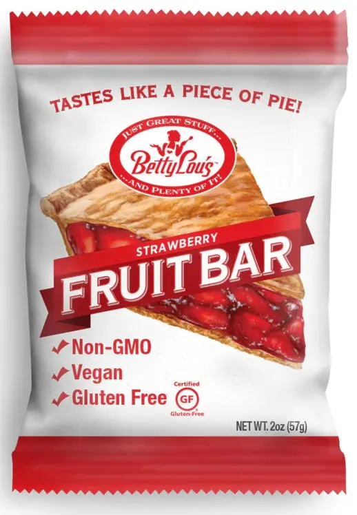 Betty Lou’S Strawberry Fruit Bars – All-Natural, 2 Oz 1
