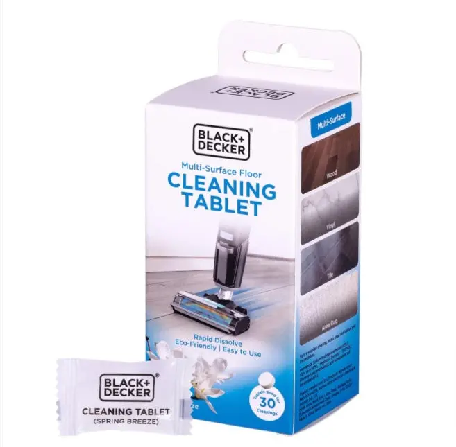Black+Decker Hardwood Floor Cleaning Tablets – 30-Count Effervescent Formula 1