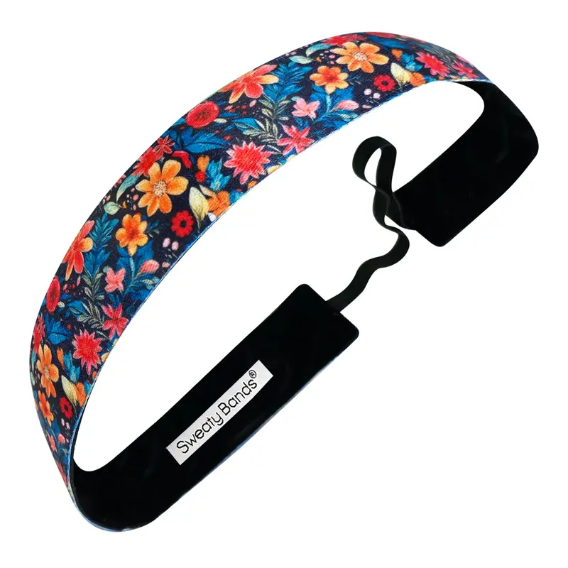 Blake Hair Ties – Blue & Multicolor Accents, 1 Inch 1