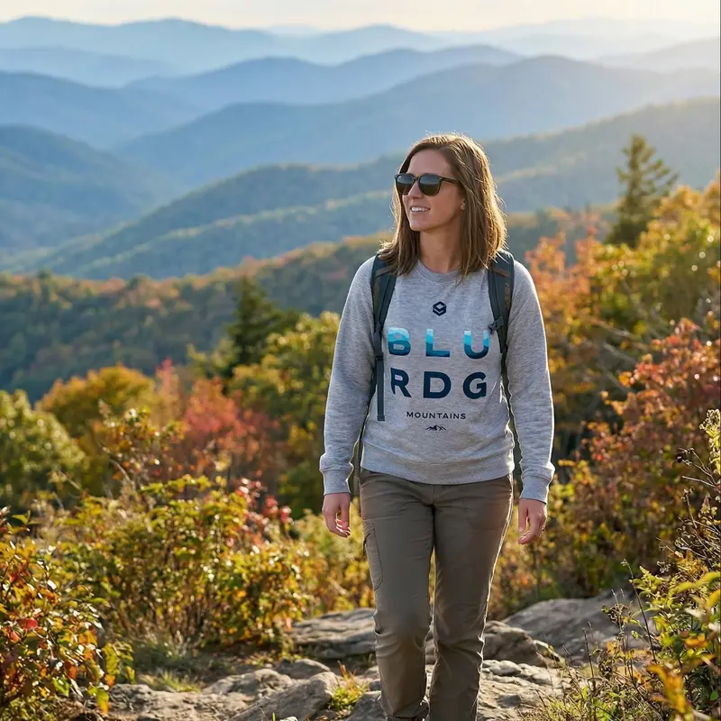 Blue Ridge Mountains Logo Fleece Pullover | Women'S Fit 1