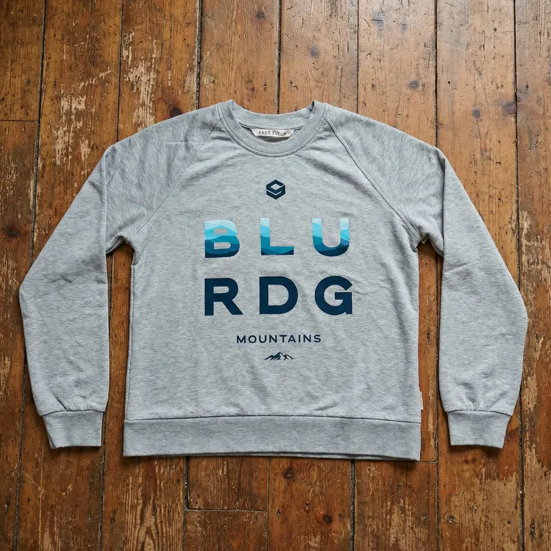Blue Ridge Mountains Logo Fleece Sweatshirt | Men'S Version 1