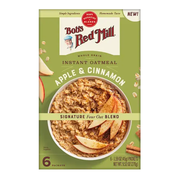 Bob'S Red Mill Apple Cinnamon Instant Oatmeal – Single-Serve Packets (6 × 1.59 Oz) 1