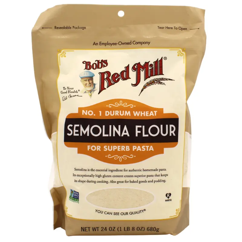 Bob'S Red Mill Semolina Wheat Flour – 24 Ounce Bag 1