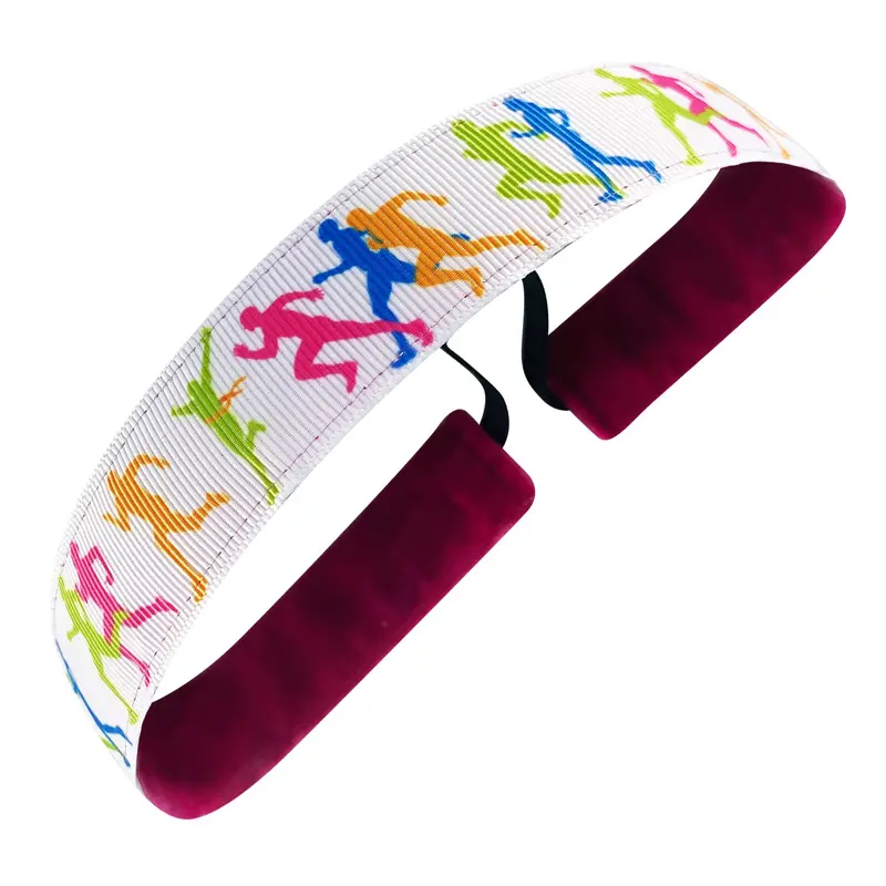 Born To Run Motivational Ribbon – White And Multicolor, 1 Inch Width 1