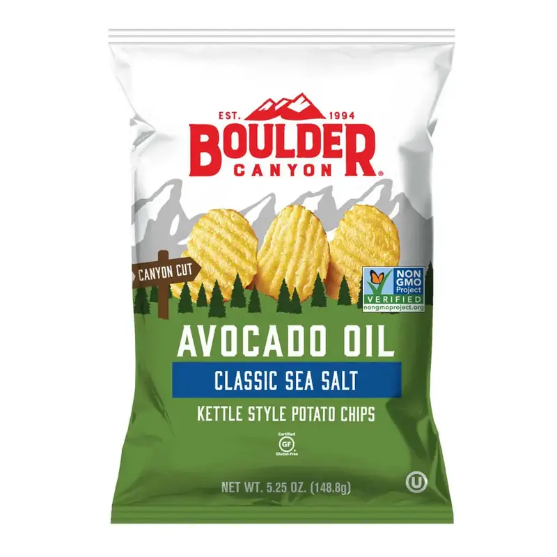 Boulder Canyon Classic Sea Salt Potato Chips – Avocado Oil, 5.25 Oz 1