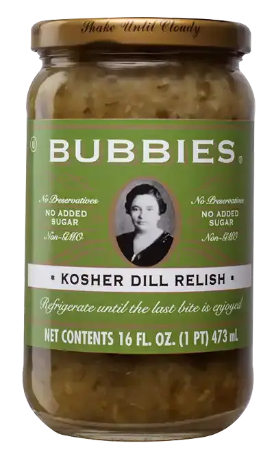 Bubbies Kosher Dill Pickle Relish – Fermented, Small-Batch, 16 Oz 1
