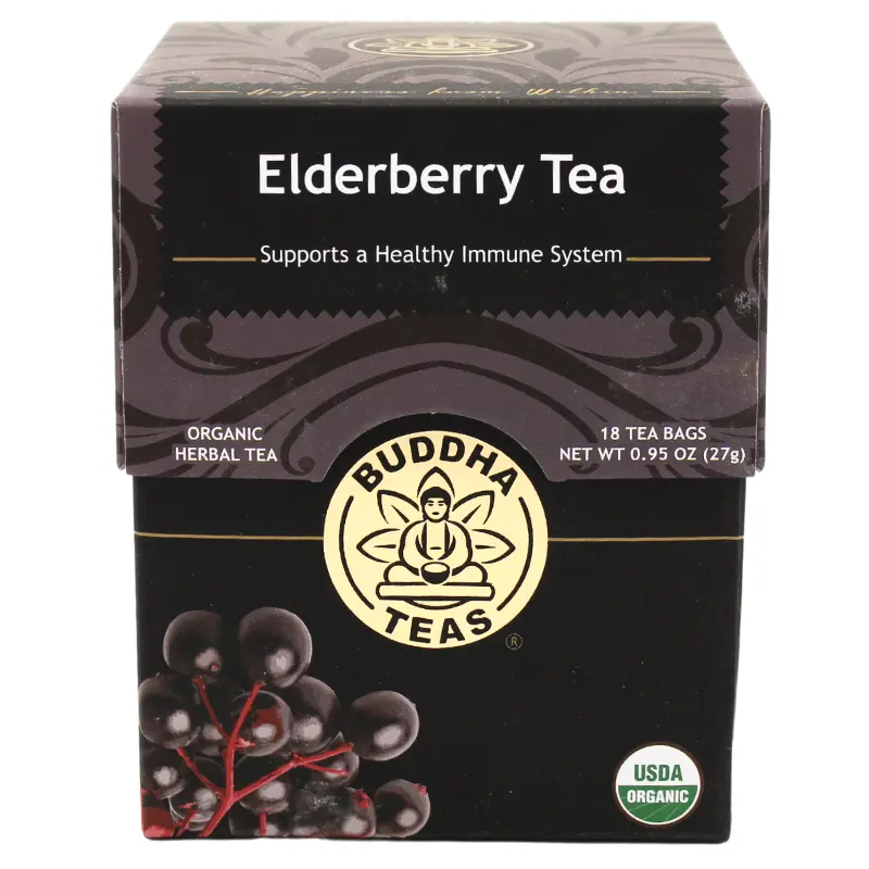 Buddha Organic Elderberry Herbal Tea – 18 Tea Bags 1