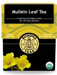 Buddha Teas Organic Mullein Leaf Herbal Tea – 18 Tea Bags 1