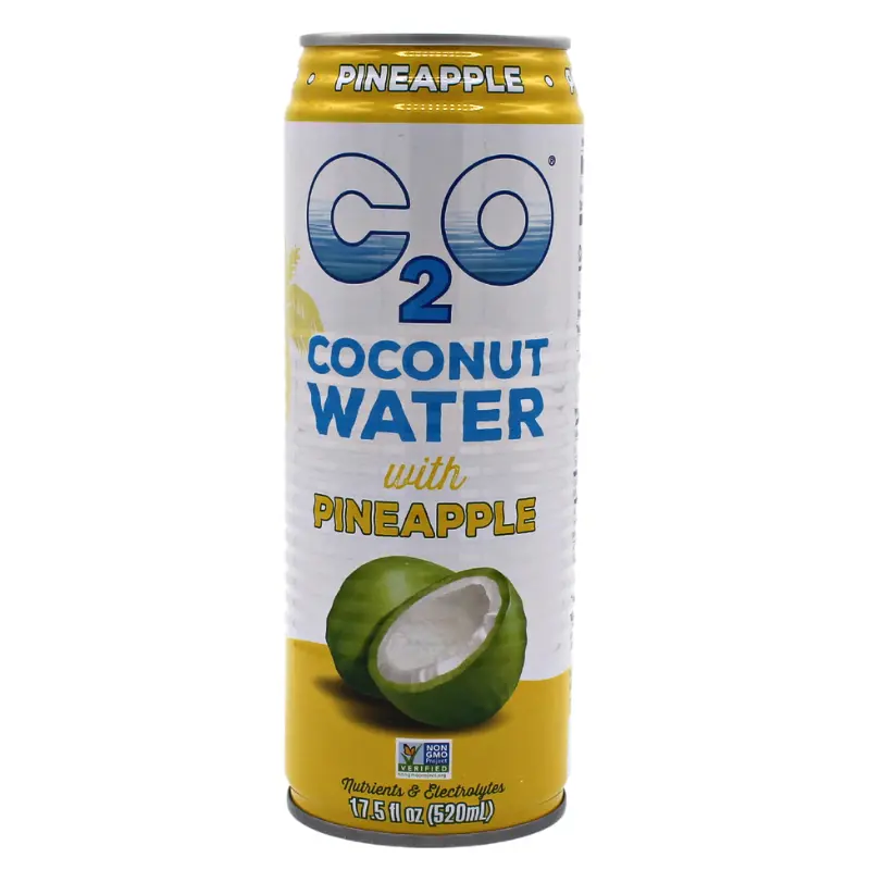 C2O Hydration Drink: Coconut Water + Pineapple – 17.5 Fl Oz 1