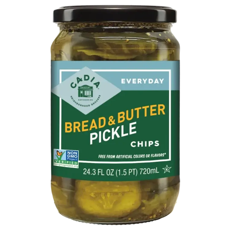Cadia Bread & Butter Pickle Chips, 24.3 Oz Jar 1