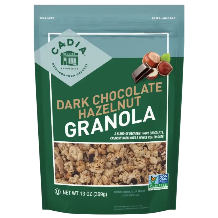 Cadia Dark Chocolate Hazelnut Granola – 11 Oz Gourmet Sweet-Savory Blend 1