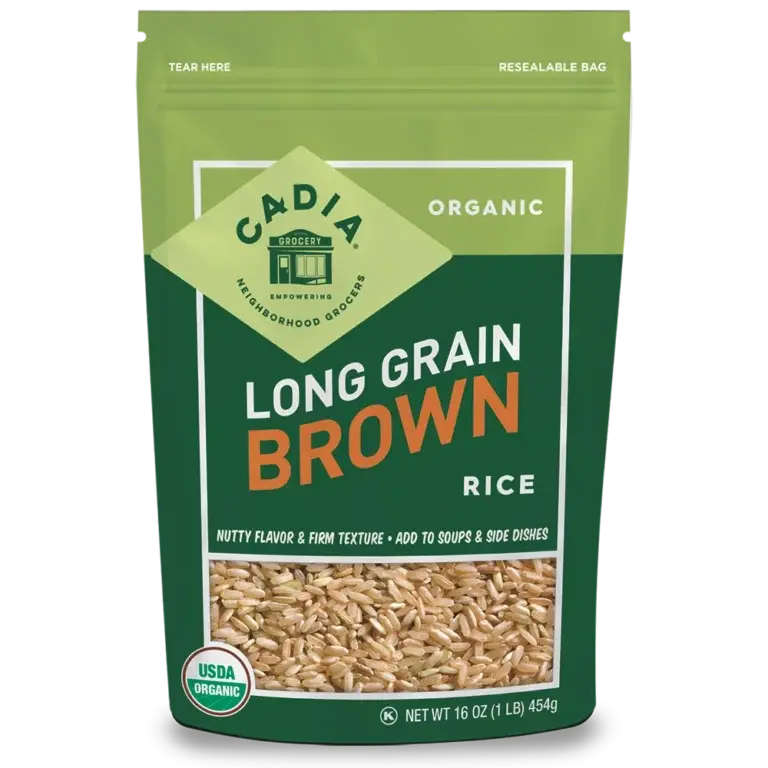 Cadia Organic Brown Long Grain Rice – 16 Oz 1
