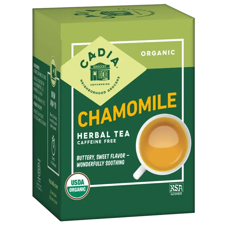 Cadia Organic Chamomile Herbal Tea Bags – 16 Count 1