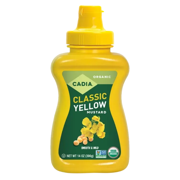 Cadia Organic Classic Yellow Mustard – 14 Oz Bottle 1