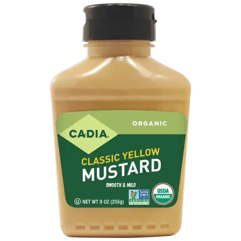 Cadia Organic Classic Yellow Mustard – 9 Oz Bottle 1
