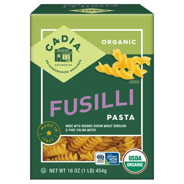 Cadia Organic Fusilli Pasta – 16 Oz Box 1