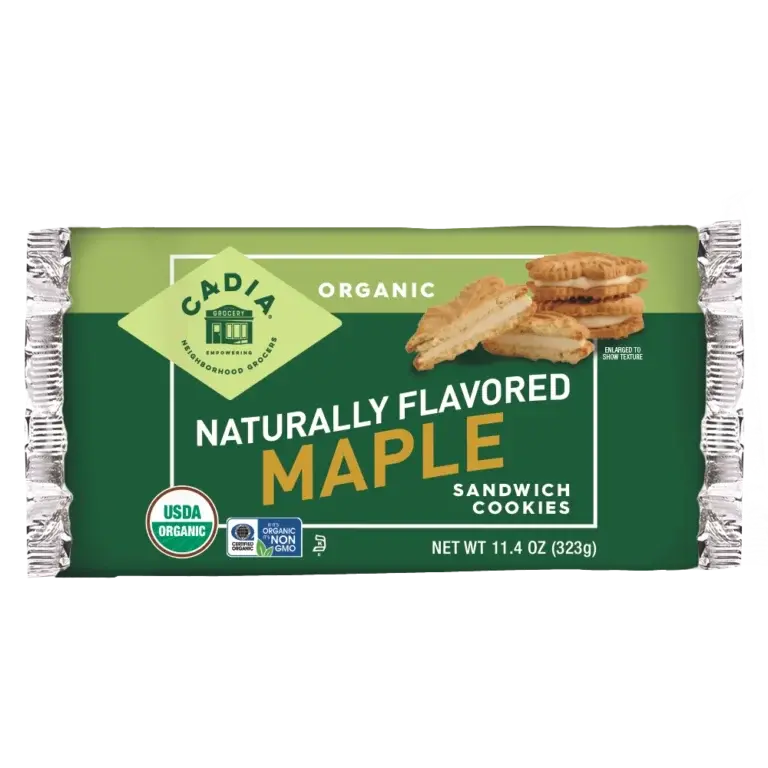 Cadia Organic Maple Sandwich Cookies – 11.4 Oz 1