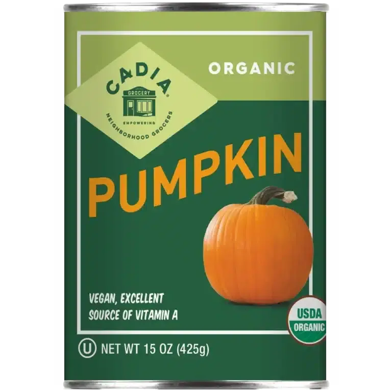 Cadia Organic Pure Pumpkin Puree – 15 Oz Can 1