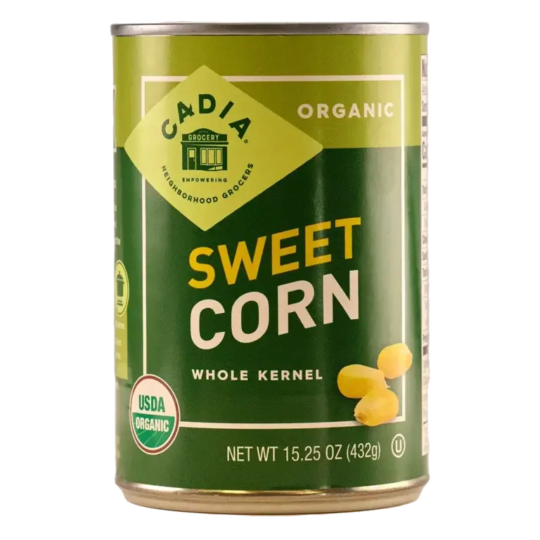 Cadia Organic Sweet Corn – 15 Oz Canned Kernel Variety 1
