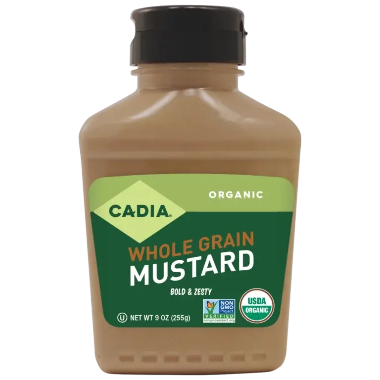 Cadia Organic Whole Grain Mustard – 9 Oz Bottle 1