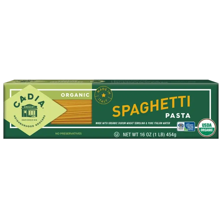 Cadia Organic Whole Wheat Spaghetti – 16 Oz Box 1