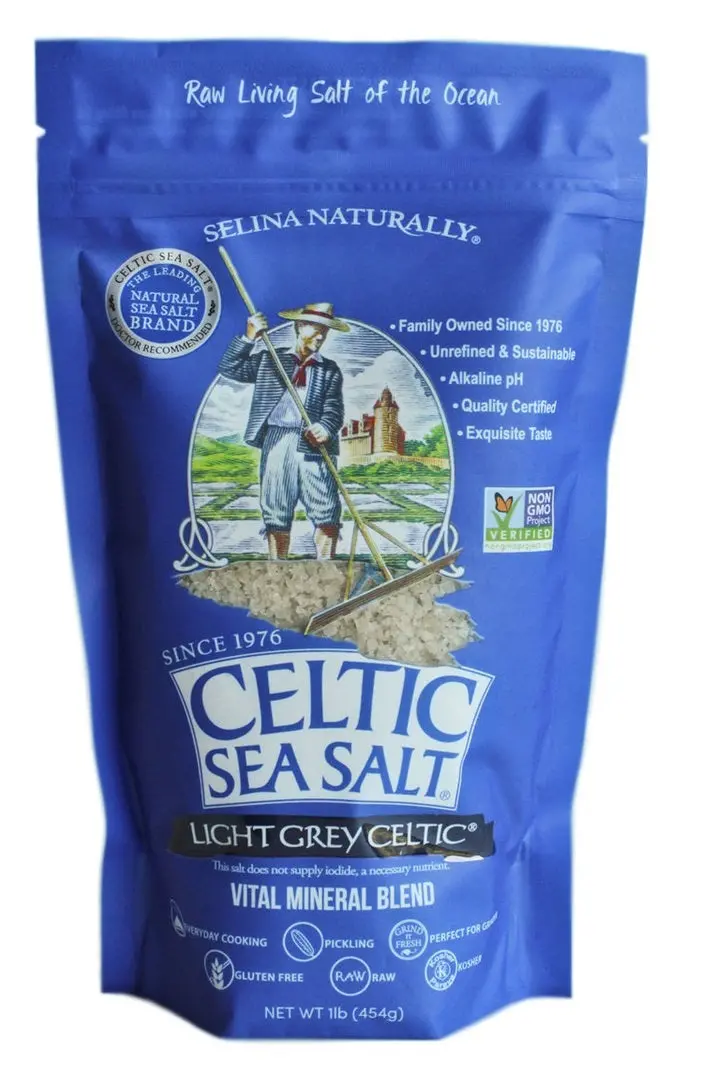 Celtic Sea Salt Light Grey Coarse Grain, 1-Pound Bag 1