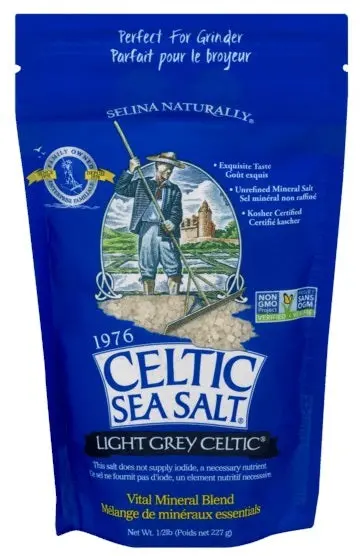 Celtic Sea Salt Light Grey Coarse Variety – 8 Oz 1