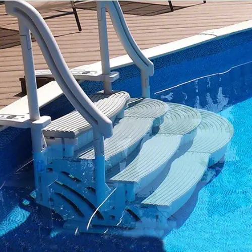 Confer Plastics Ccx-Add 4-Step Curve Stair Add-On Kit 1